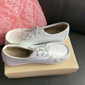 Women White Leather Shoes